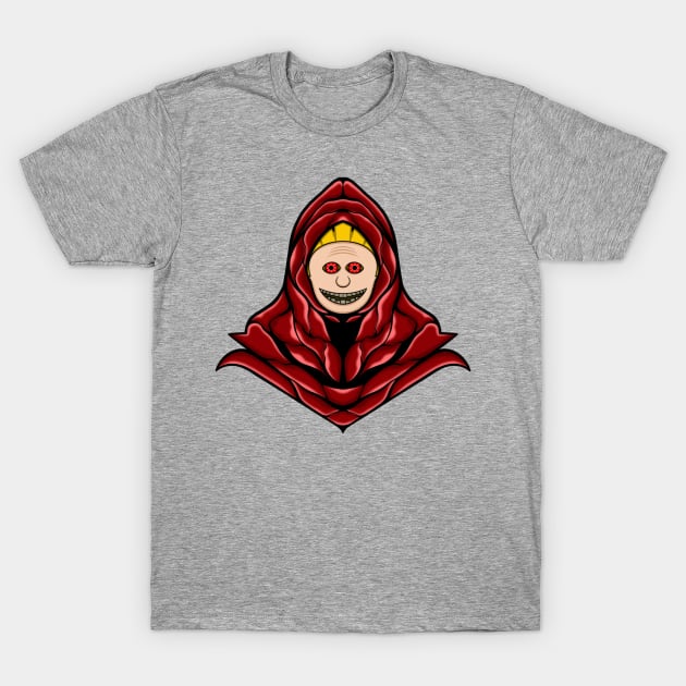 Red Grim Reaper Calvin And Hobbes T-Shirt by soggyfroggie